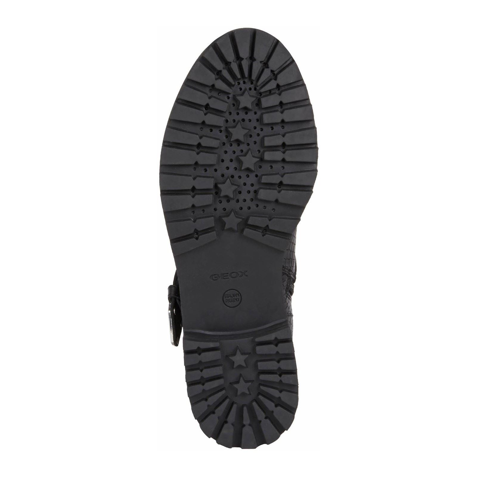 Geox Hoara Bottes En Cuir De Vache Pour Femme, Couleur Noire