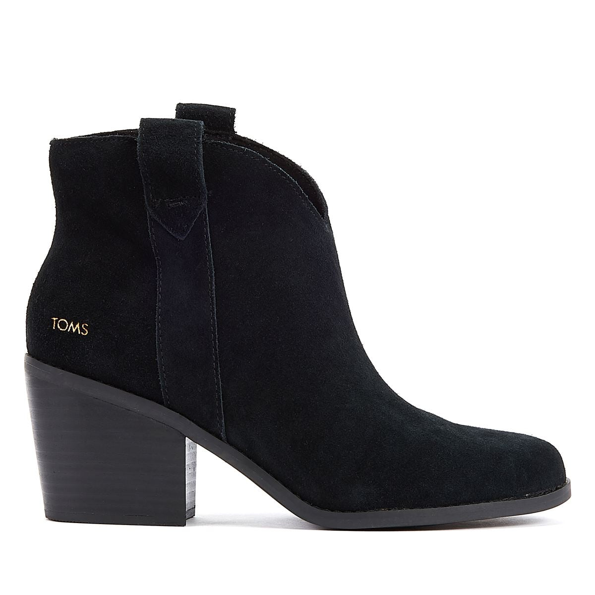 TOMS Bottes Noires En Daim Constance Pour Femme