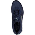 Skechers Track Glendor Baskets Homme En Synthétique Bleu Marine/Vert Citron