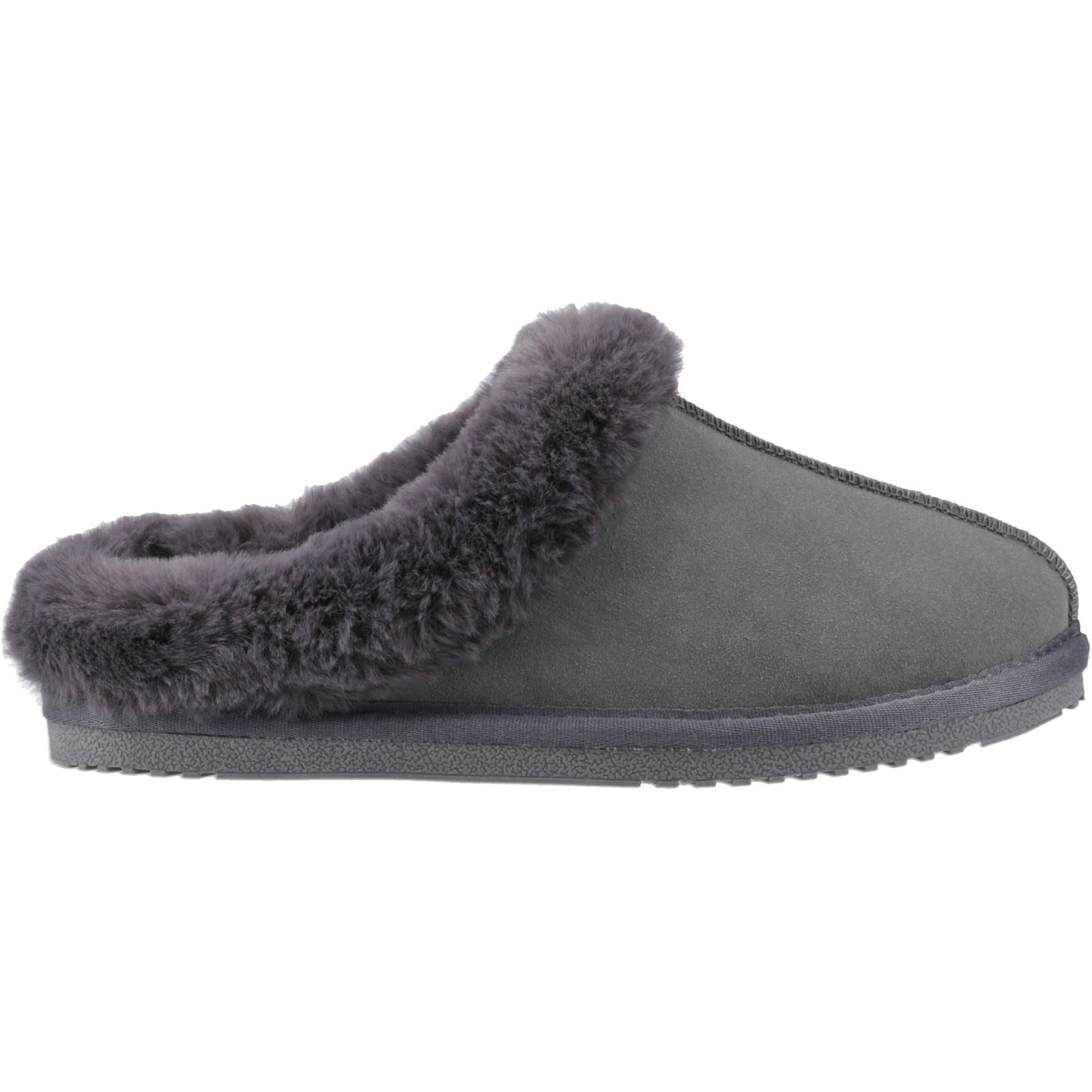Hush Puppies Amara Chaussons Gris Pour Femmes En Suède