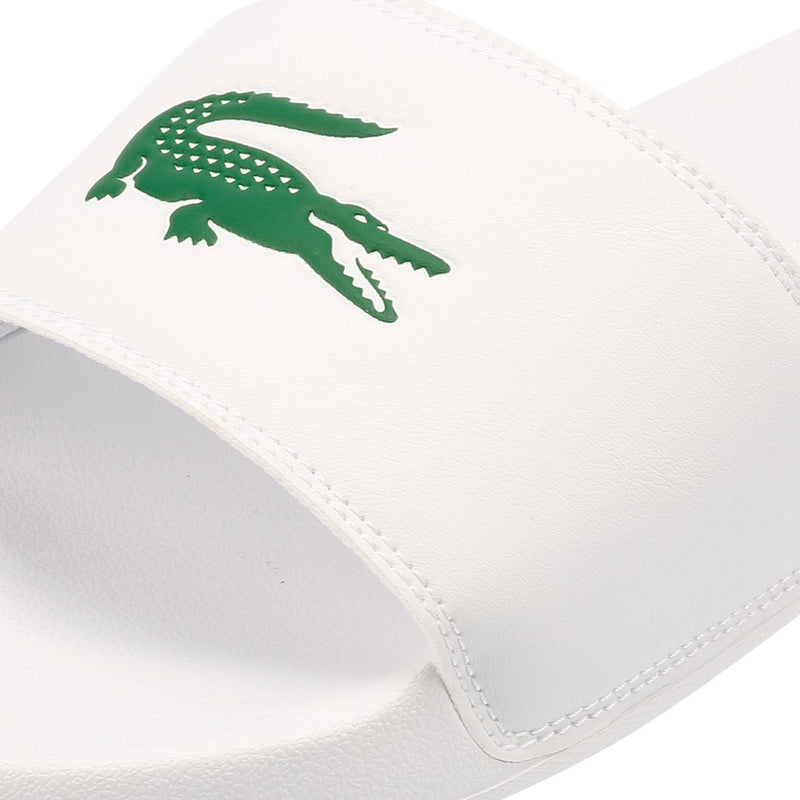 Lacoste Serve Slide 0.0 Sandales Blanches Pour Hommes