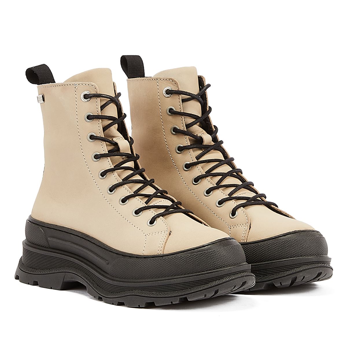 Barbour International Bottes Beige Pour Femmes Napier Jasmine