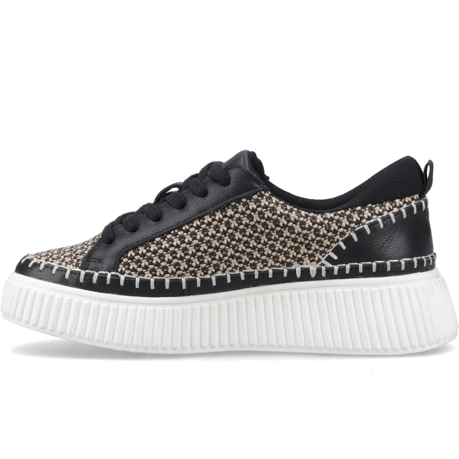 Hush Puppies Haisley Woven Baskets Noires En Textile Pour Femmes