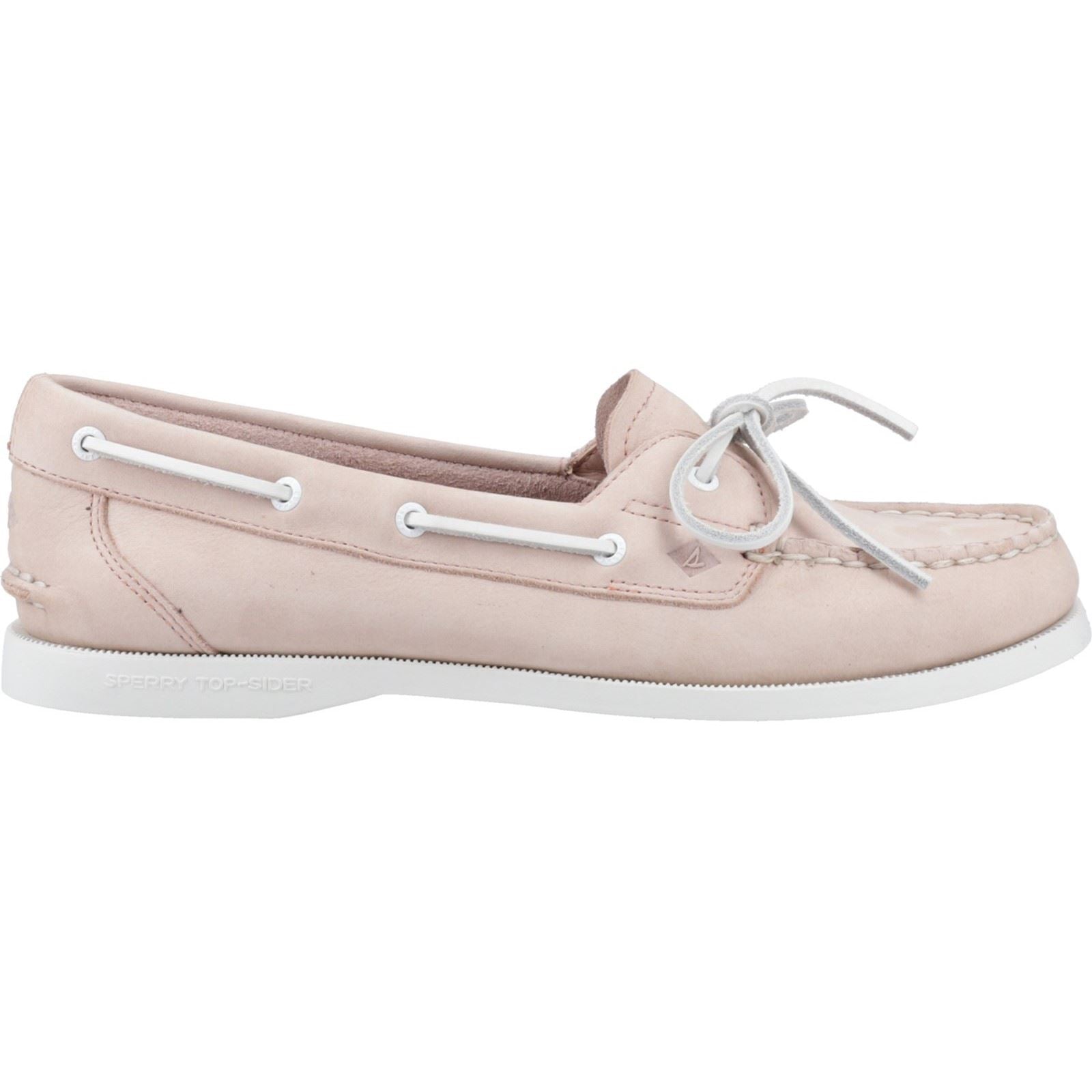 Sperry Authentic 1 Eye Chaussures Bateau Blush En Cuir Pour Femmes