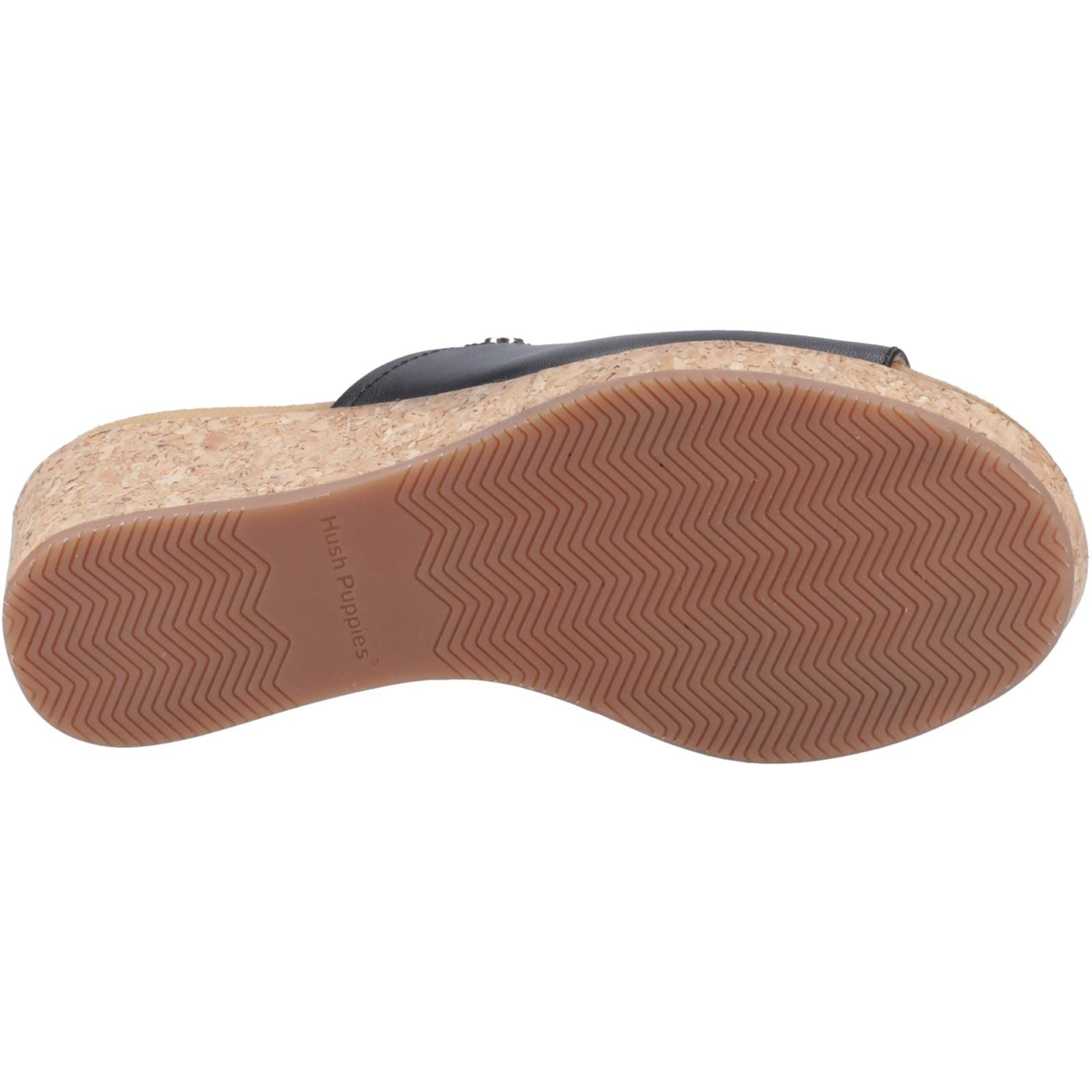 Hush Puppies Willow Escarpins Compensés Noirs Pour Femmes En Cuir