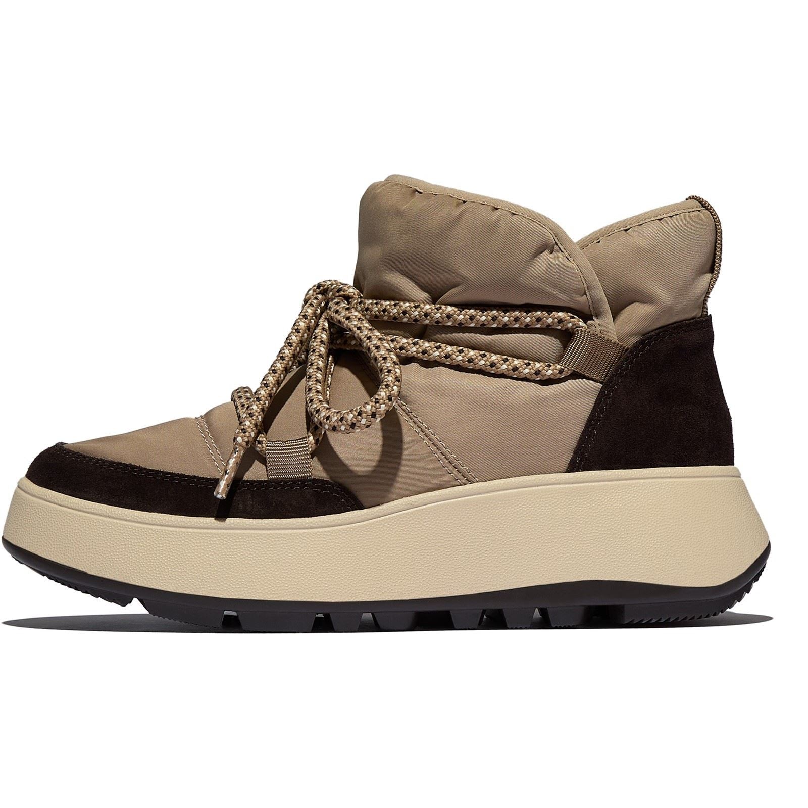 Fitflop F-Mode Bottes Taupe Pour Femmes En Suède