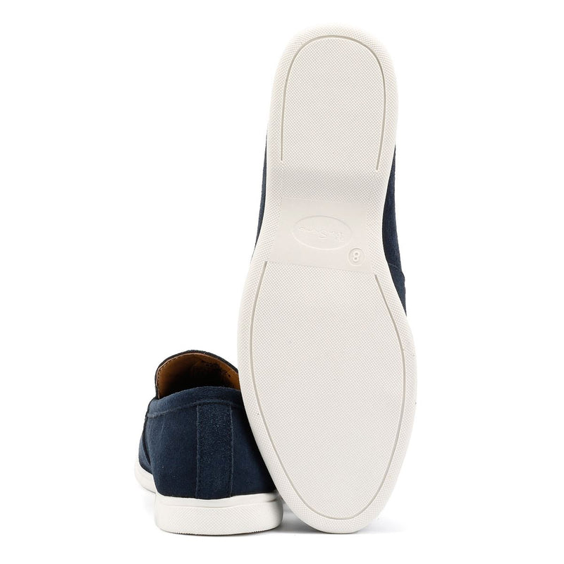 Ben Sherman Amarillo Chaussures Basses Bleues Pour Hommes En Suède