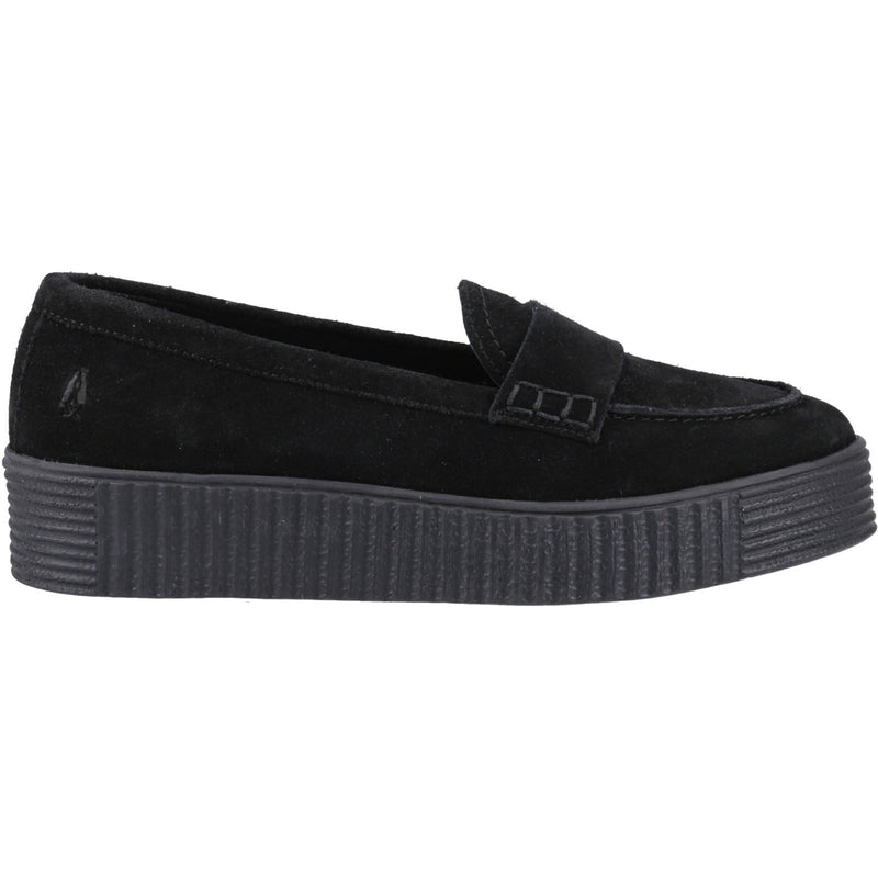 Hush Puppies Tamara Femmes Suédoises Mocassins Noirs
