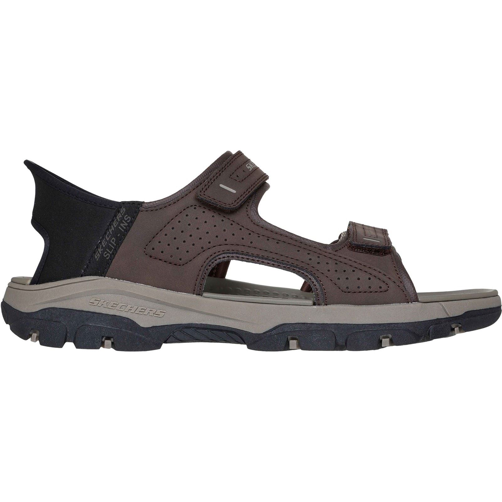 Skechers Tresmen - Reece Sandales En Chocolat Pour Hommes En Polyuréthane