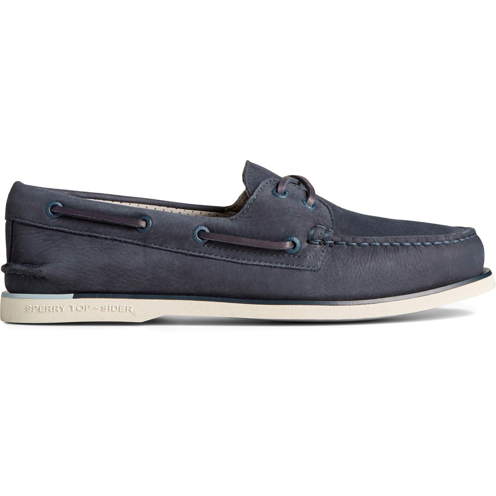 Sperry Gold Authentic Original 2-Eye Chaussures Bateau Pour Hommes En Daim Bleu Marine