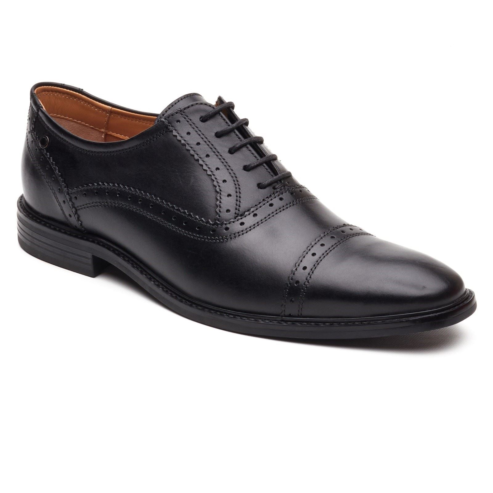 Base London Ascot Oxford Chaussures Oxford En Cuir Pour Hommes Noires