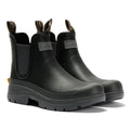 Barbour Nimbus Chelsea Welly Bottes De Pluie Noires En Caoutchouc Pour Hommes