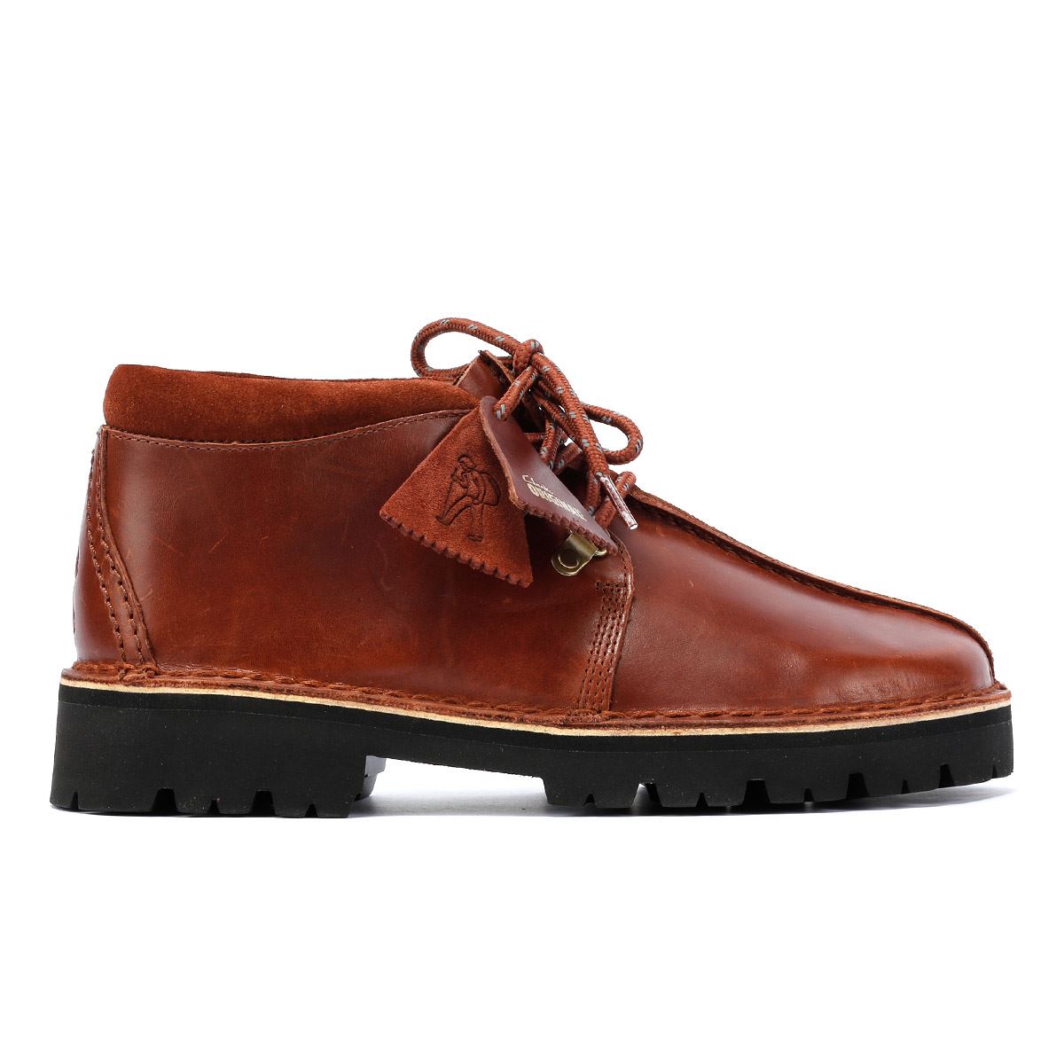 Clarks Originals Desert Trek XL Bottes En Cuir Marron Pour Hommes