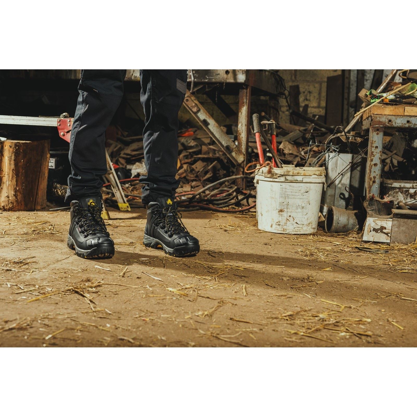 Amblers Safety  Bottes De Sécurité En Cuir Noires Fs32
