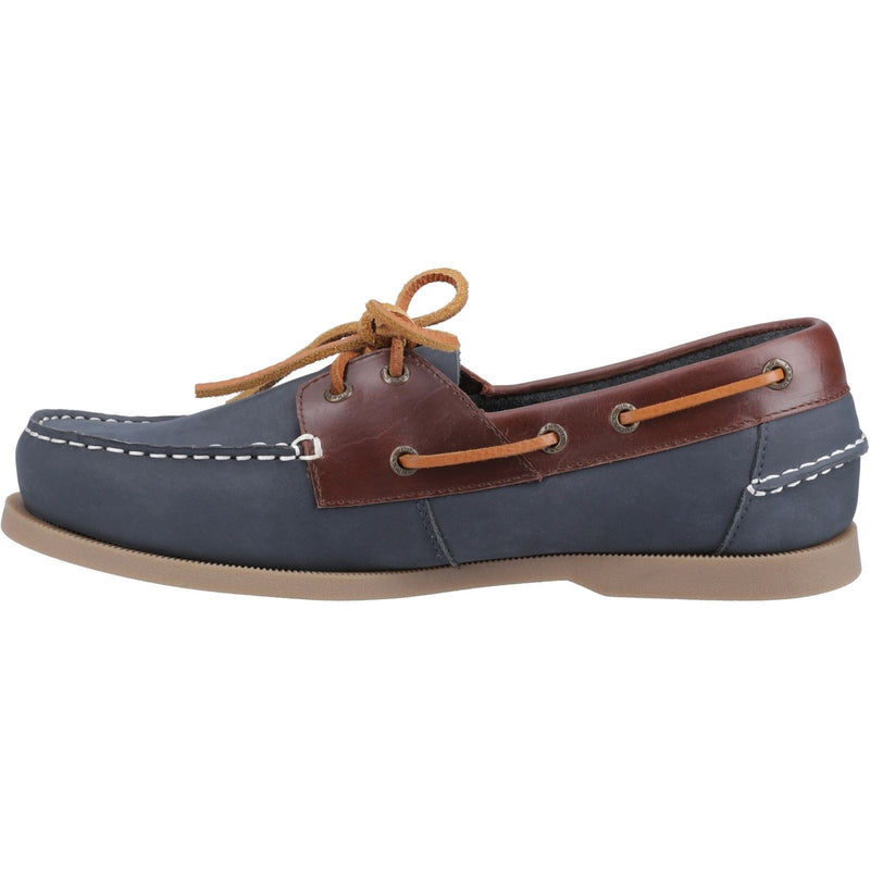 Sperry Tacoma Chaussures Bateau En Cuir Pour Hommes, Bleu Marine/Marron