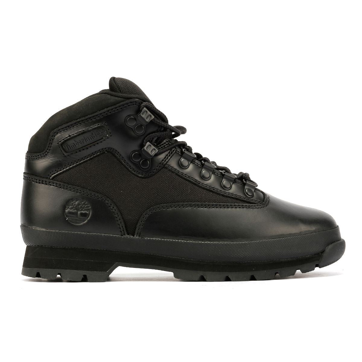 Timberland Euro Hiker Workwear I Blackout Bottes En Cuir Noires Pour Hommes