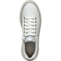 Geox D SUNNETTY Baskets Synthétiques En Polyuréthane Pour Femmes Blanc/argent