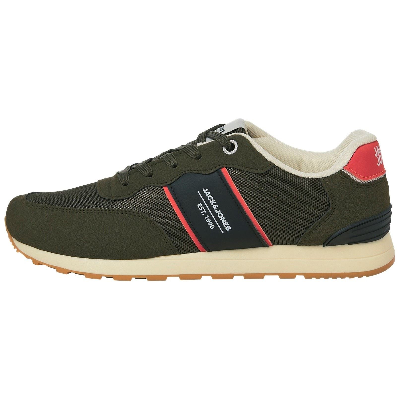 Jack & Jones Spirit Runner Sneakers Pour Homme En Polyuréthane, Vert Olive