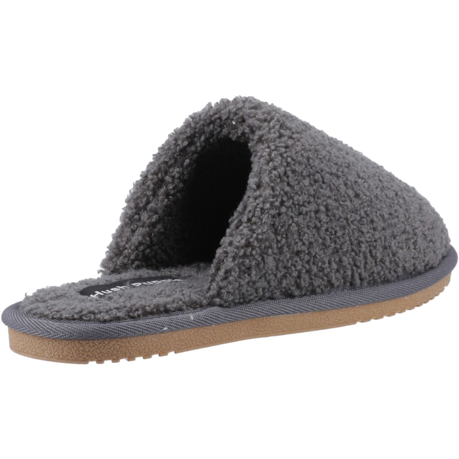 Hush Puppies Joanna Chaussons De Femme En Textile Gris Anthracite