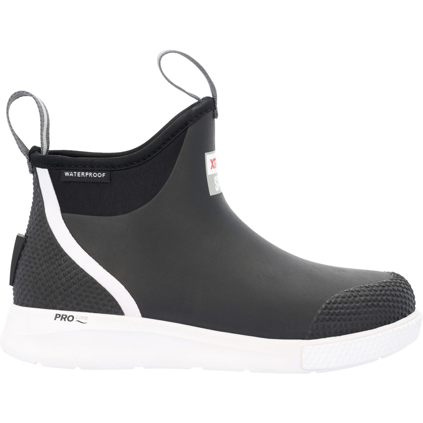 Xtratuf Bottes De Wellington Noires Prolite Sport Ankle Deck De Six Pouces