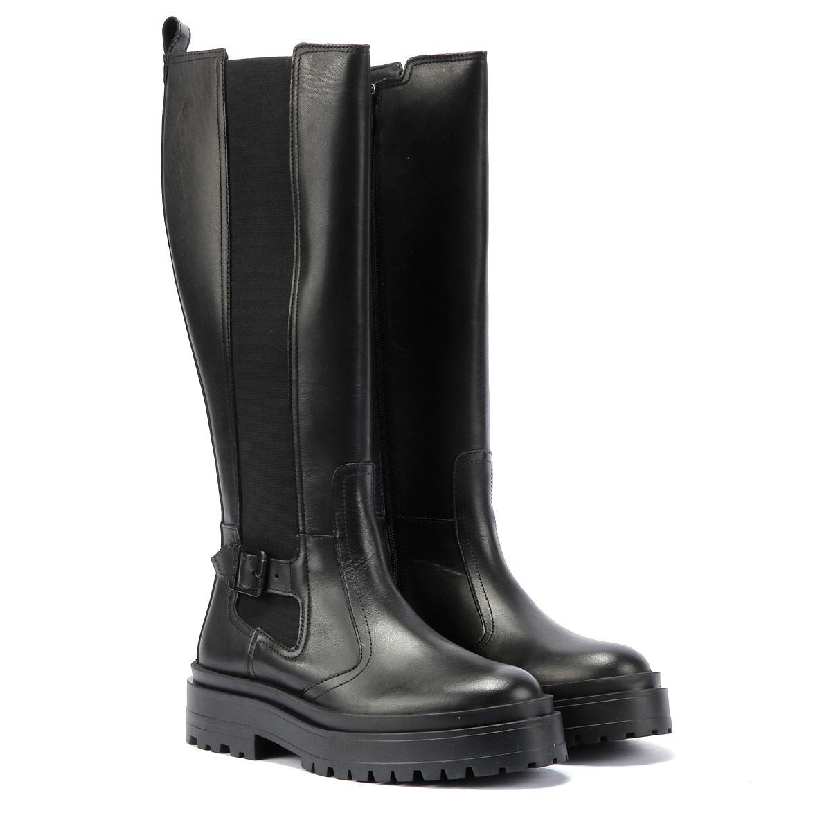 Barbour Alicia Bottes noires en cuir pour femmes