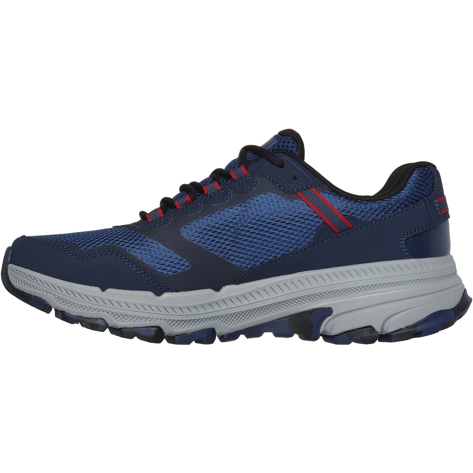 Skechers Performance GO RUN Trail Altitude 2.0 Marble Rock 3 Chaussures De Sport En Cuir Pour Homme, Bleu Marine/rouge
