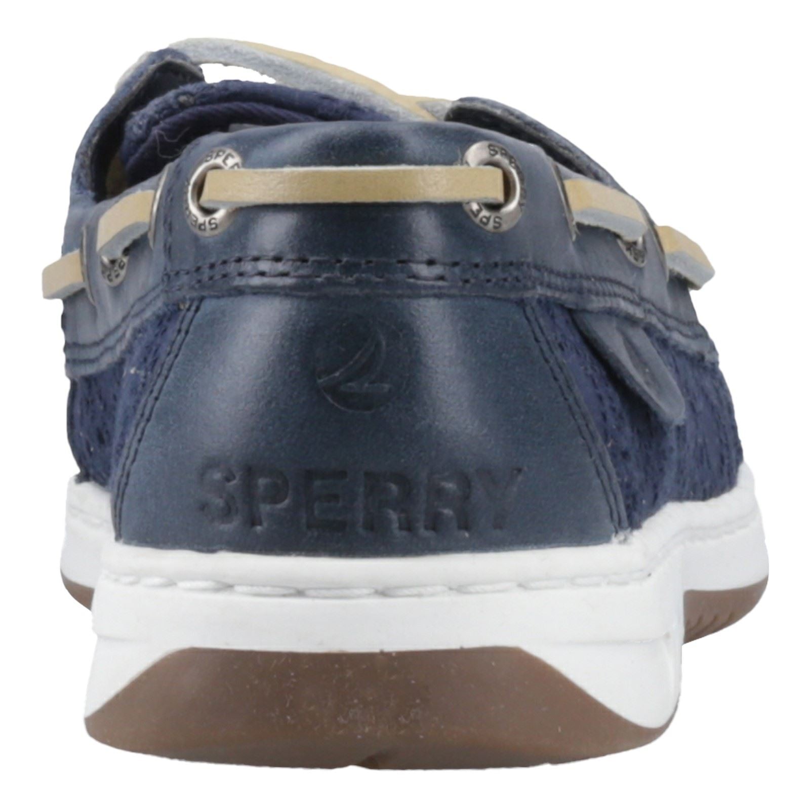 Sperry Angelfish Chaussures Bateau En Cuir Et Coton Pour Femme En Bleu Marine