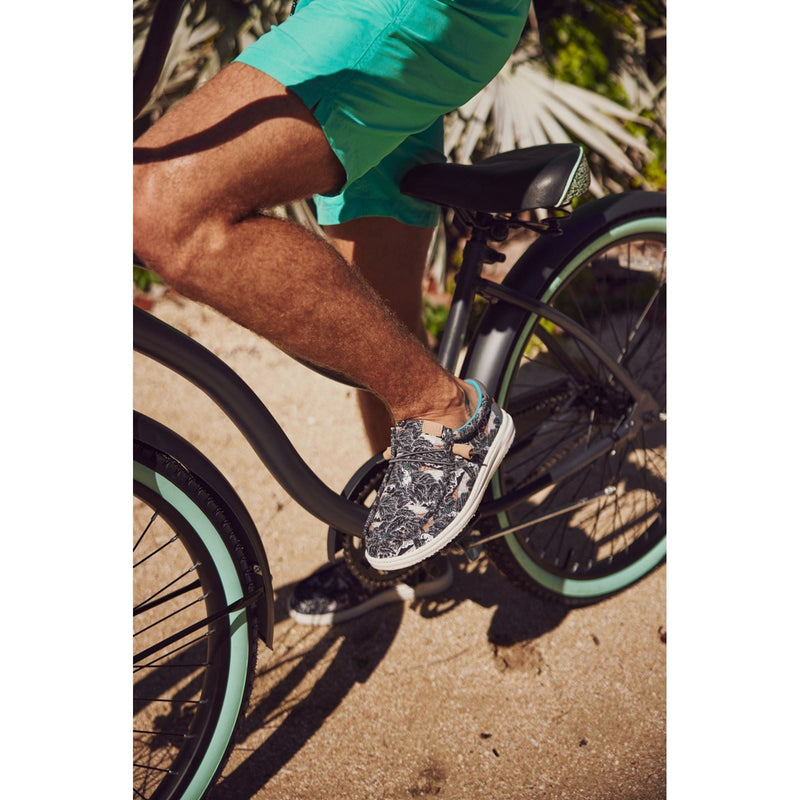 HEYDUDE Wally H2O Tropical Chaussures Bateau Tropicales Noires Pour Hommes