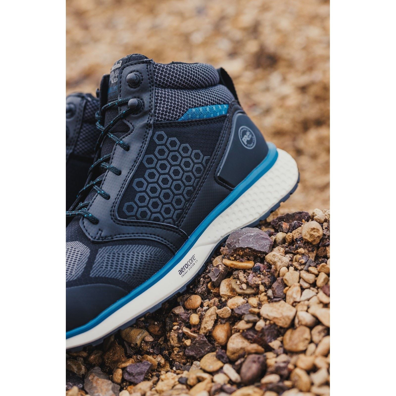 Timberland Pro  Bottes De Sécurité Reaxion Mid Synthétiques Noires/Bleues
