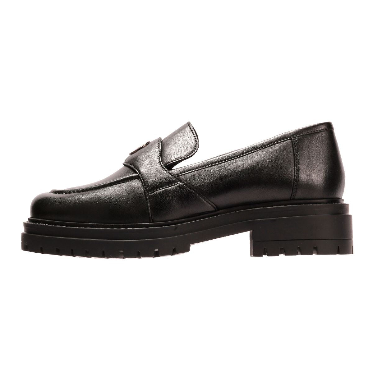 Osprey London The Greenwich Mocassins En Cuir Pour Femmes Noirs
