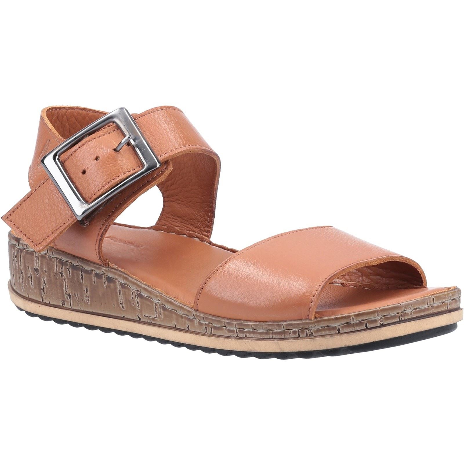 Hush Puppies Ellie Sandales En Cuir Pour Femme Couleur Tan
