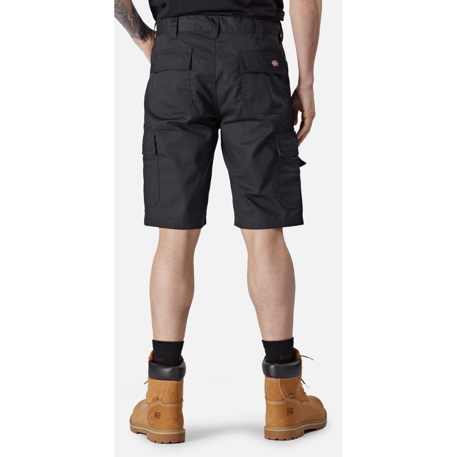 Dickies Everyday Shorts Noirs En Polyester Pour Hommes Longueur Genou