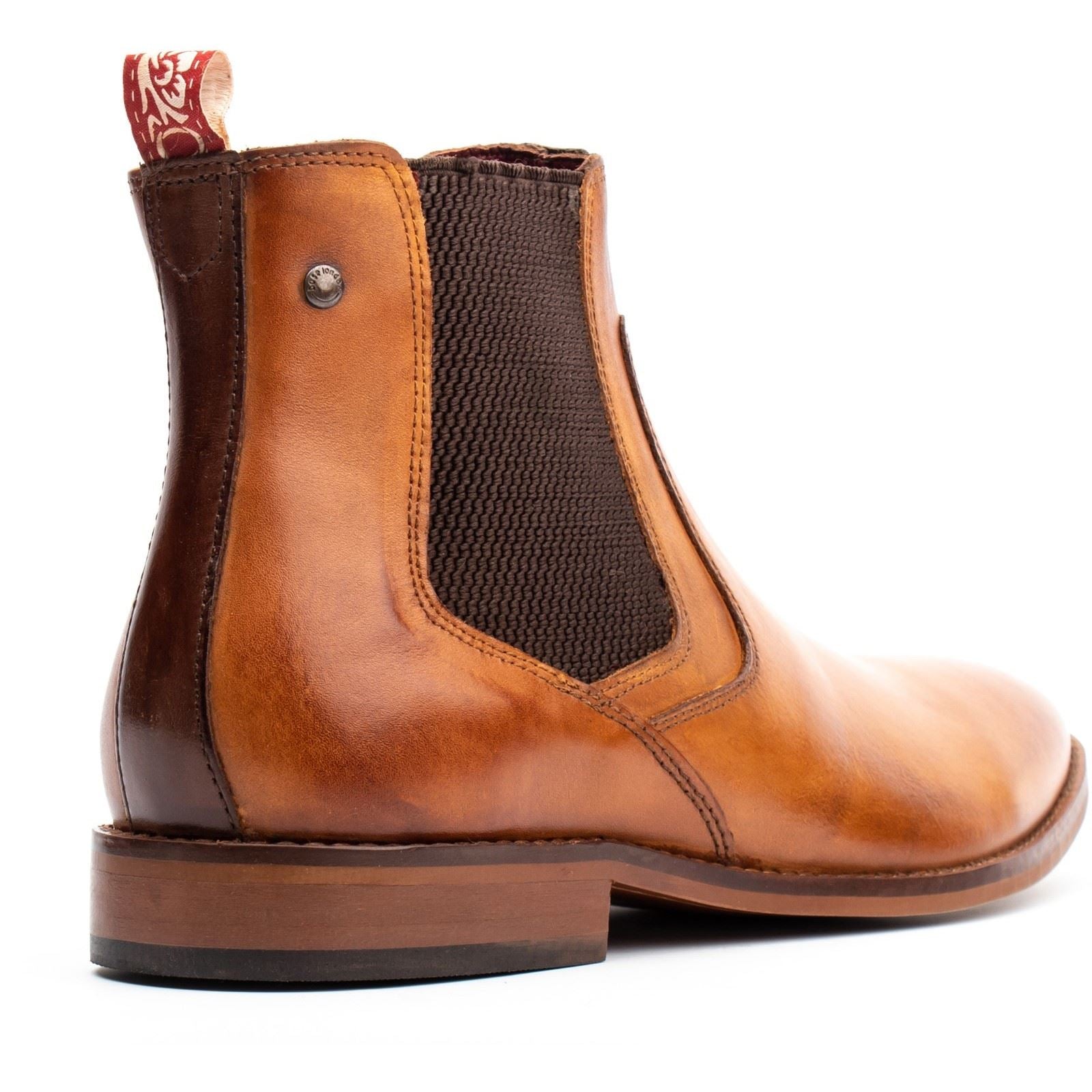 Base London Scout Bottes En Cuir Pour Homme Couleur Tan
