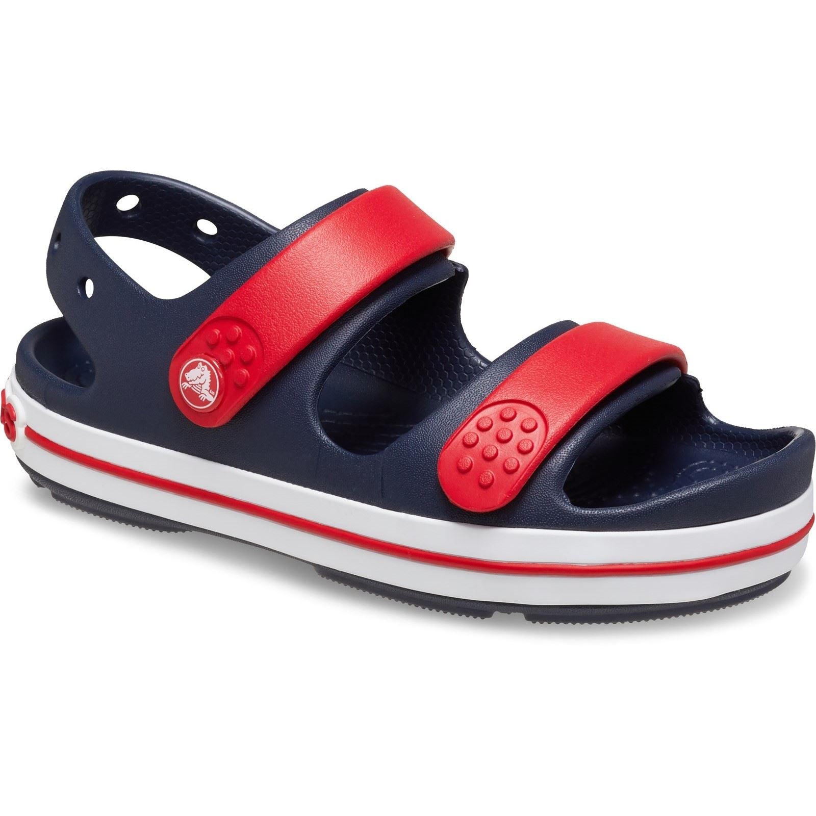 Crocs Crocband Play Sandales En Thermoplastique Bleu Marine/rouge Varsity