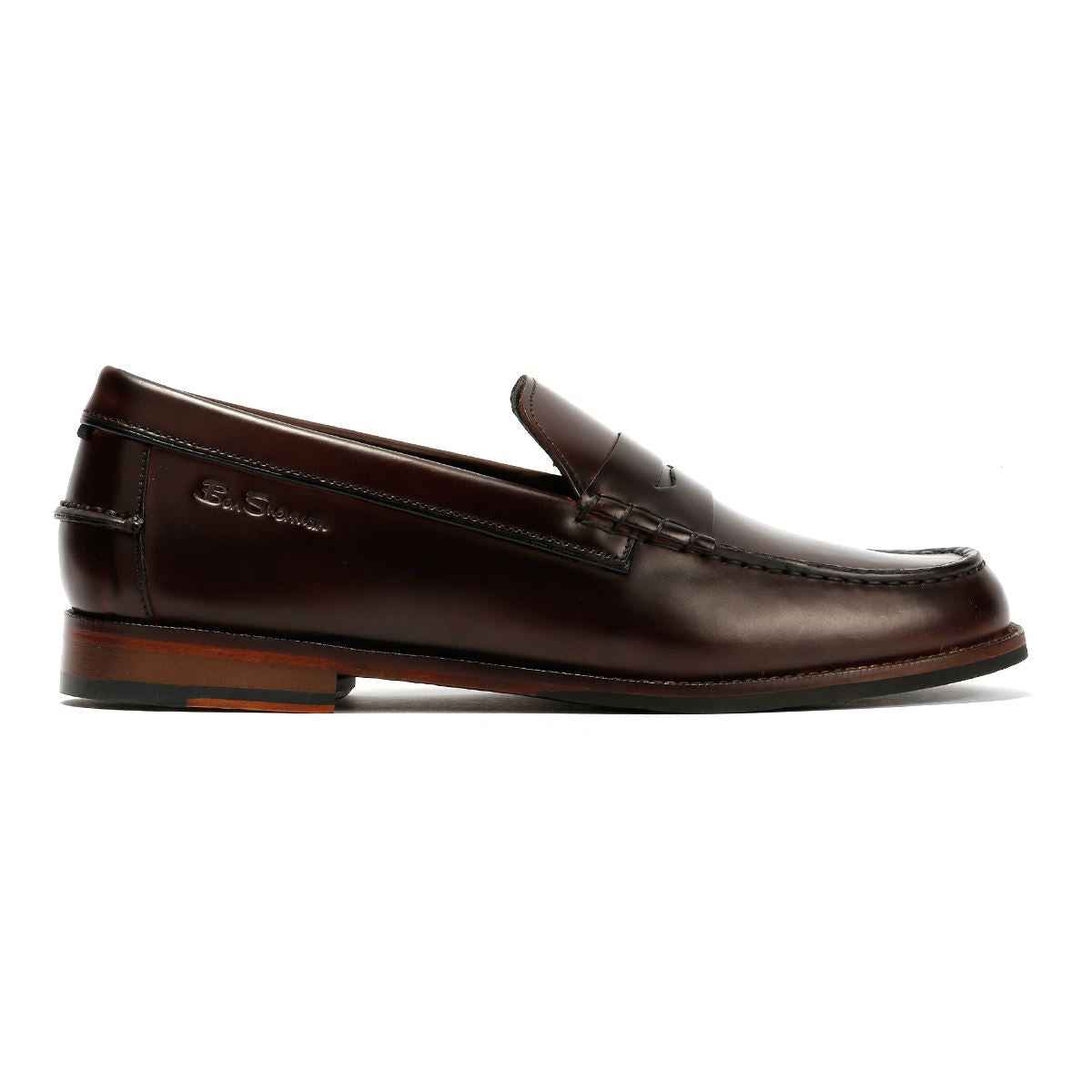 Ben Sherman Sid Mocassins En Cuir Pour Hommes Marron