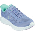 Skechers Go Walk Now Khloe Chaussures De Sport Textile Pour Femmes Bleu/Vert