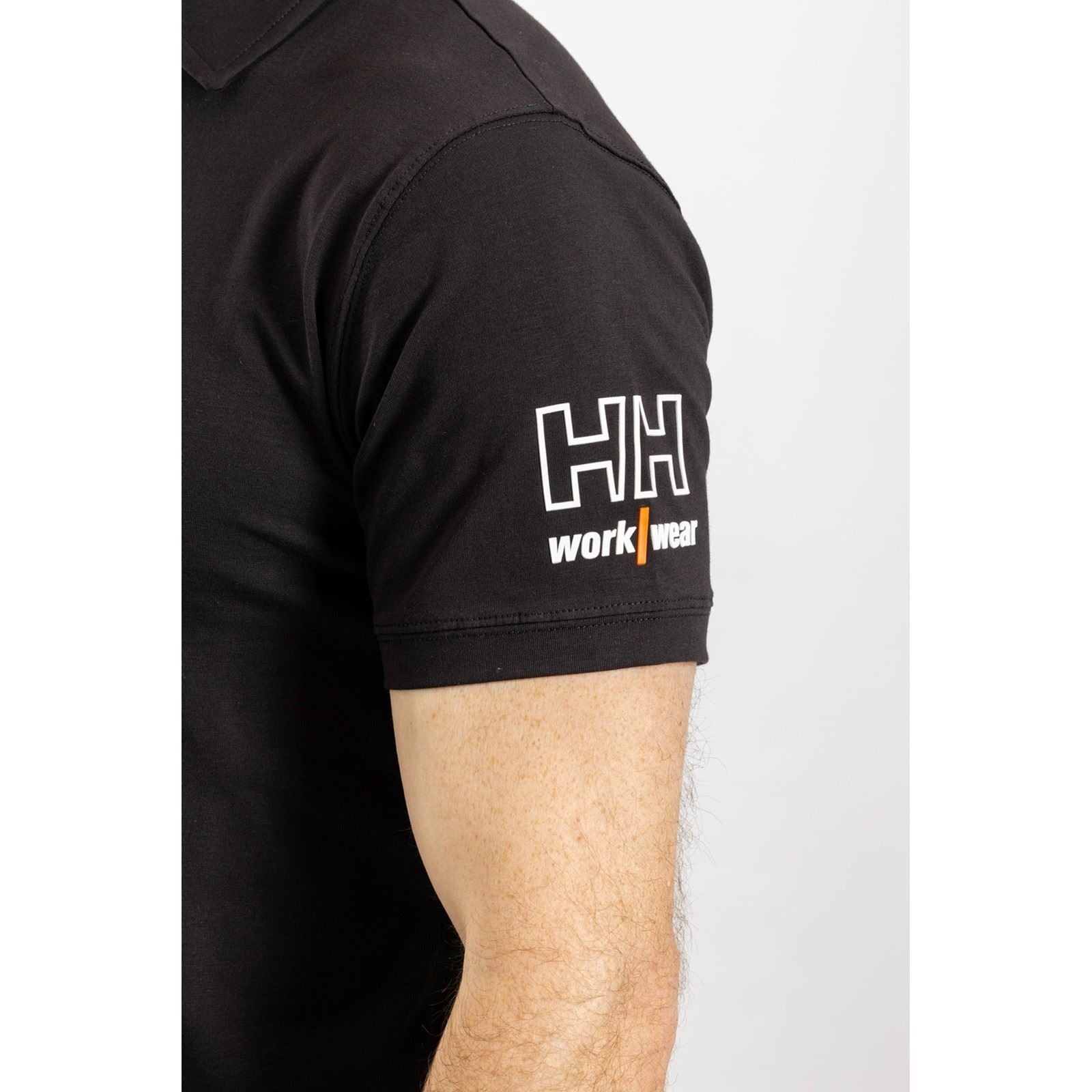 Helly Hansen Workwear Kensington Polo Noir En Coton Pour Homme