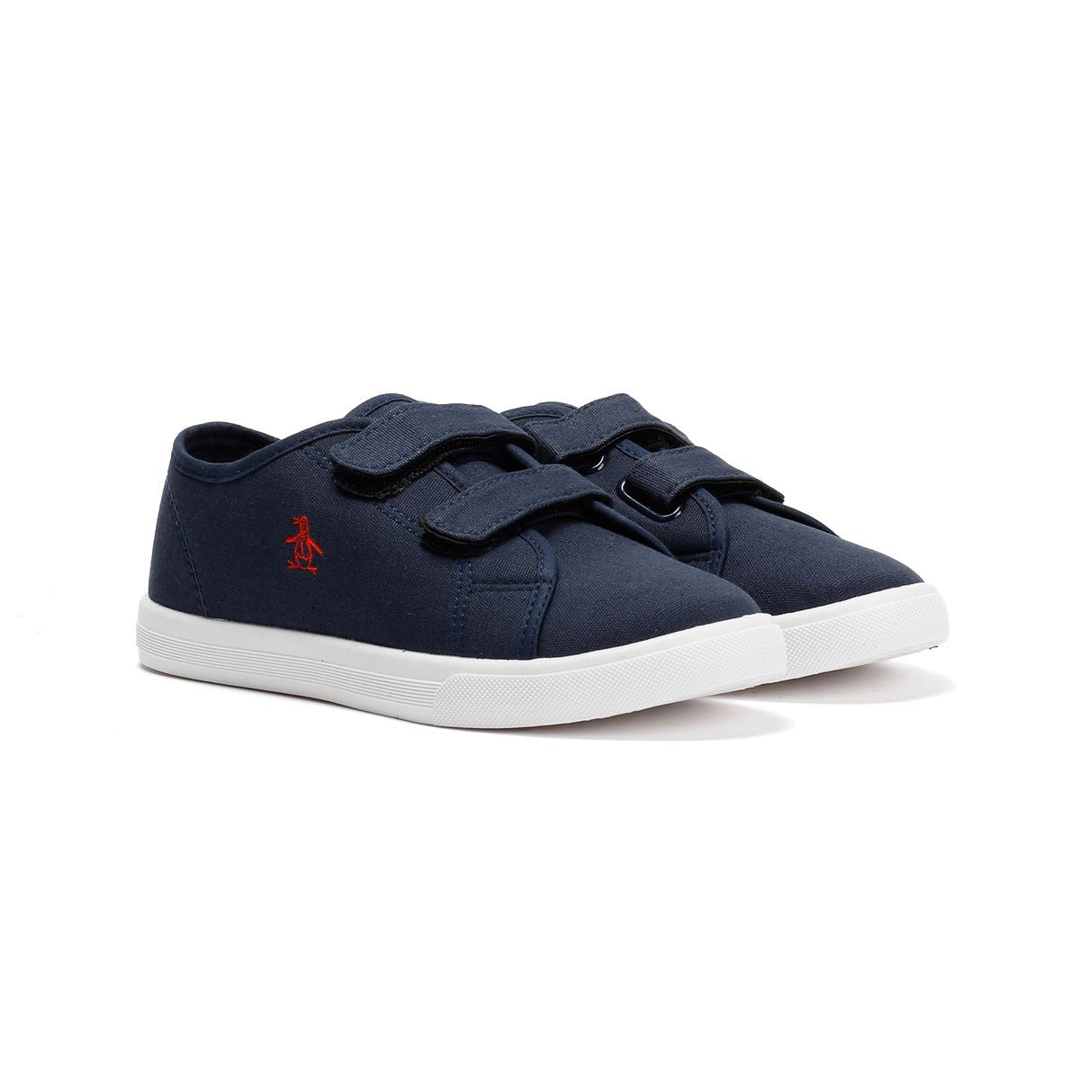 Penguin Junior Sparton Hook and loop Baskets Bleues En Textile