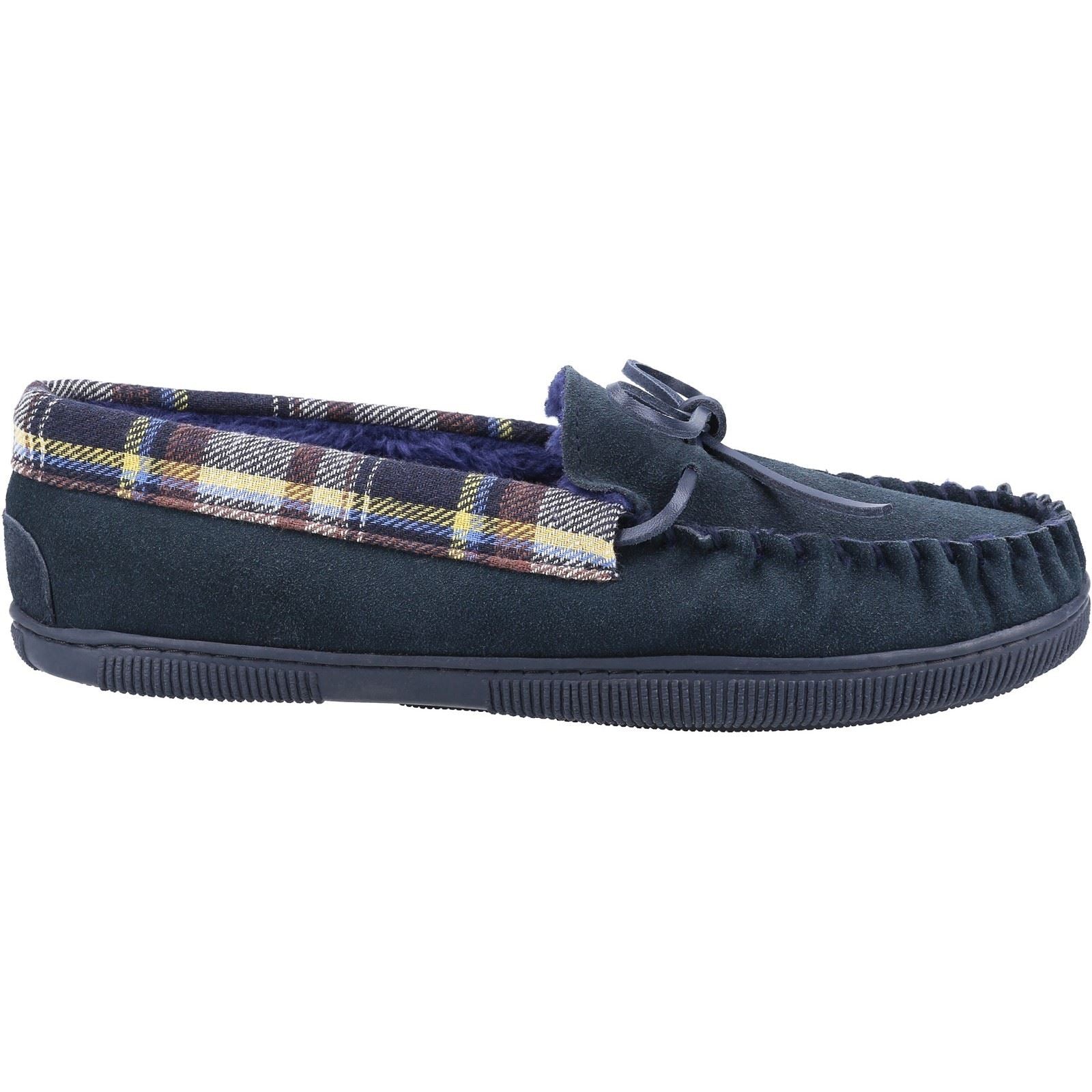 Cotswold Sodbury Chaussons Homme En Daim Bleu Marine