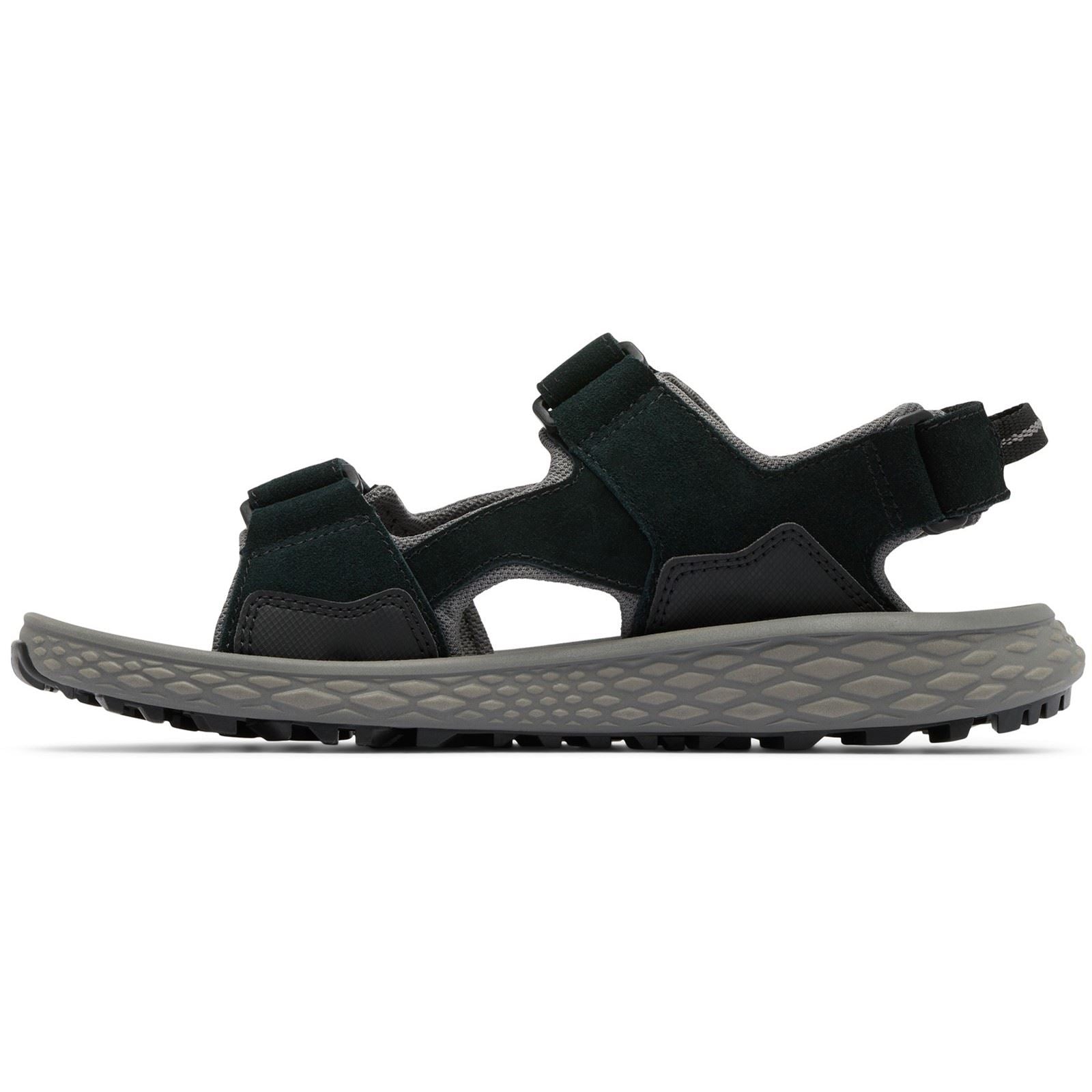 Columbia Konos Hiker 3-Strap Sandales Noires En Polyester Pour Homme