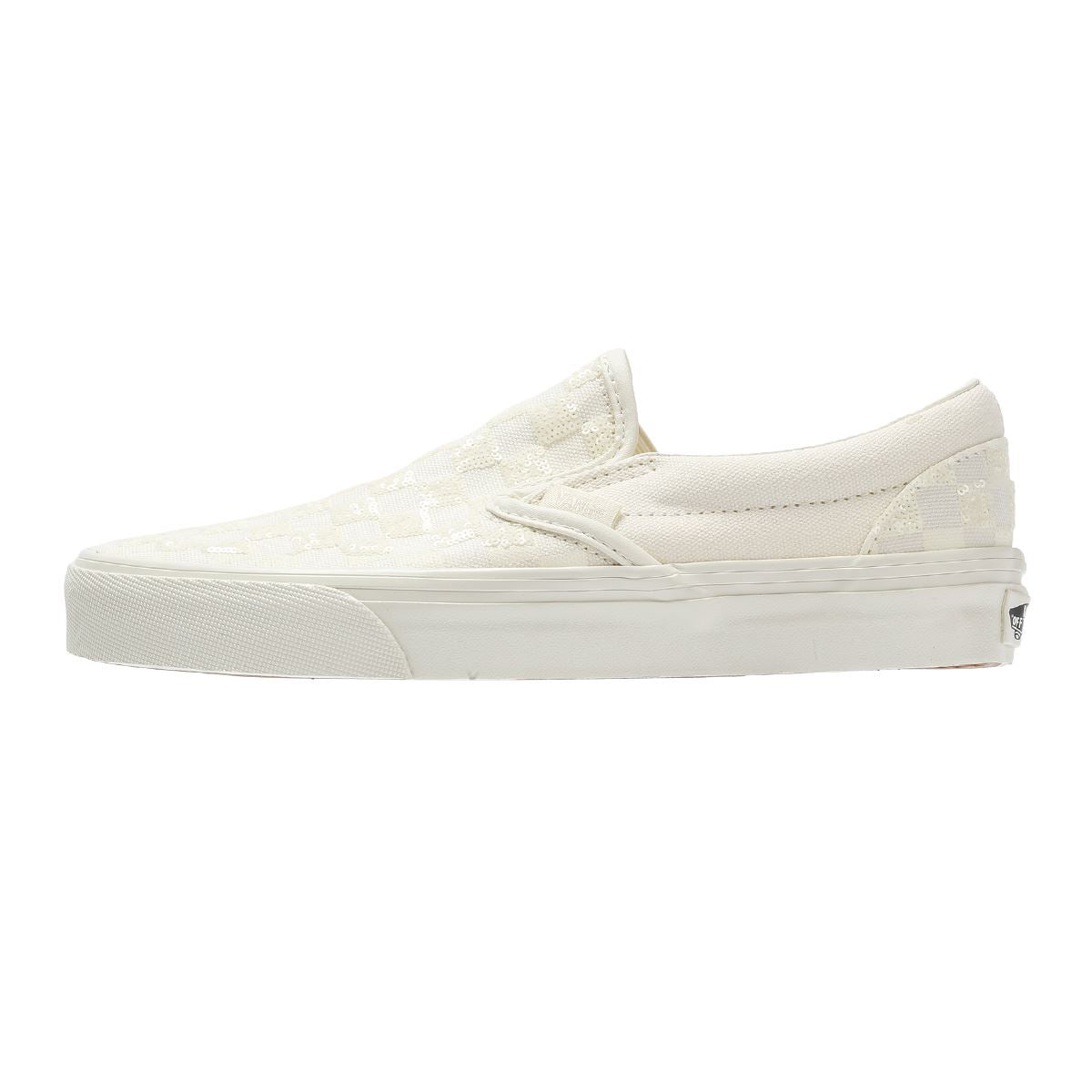 Vans Classic Slip-On Baskets Blanches En Toile