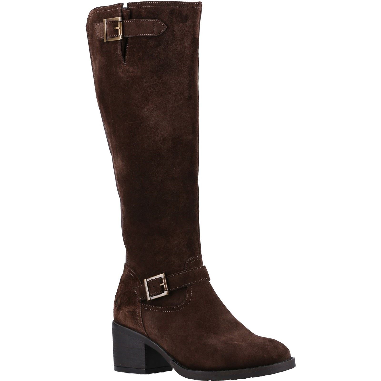 Hush Puppies Heidi Bottes En Daim Marron Pour Femmes