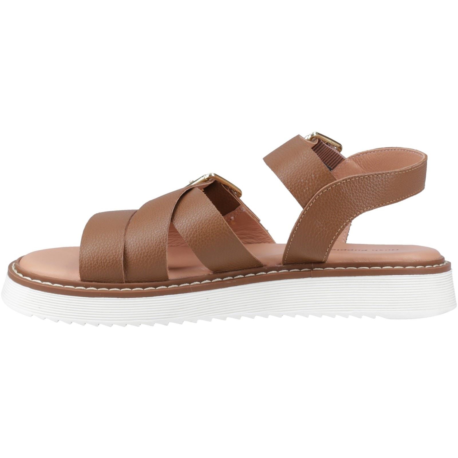 Hush Puppies Cady Sandales En Cuir Pour Femme Couleur Tan