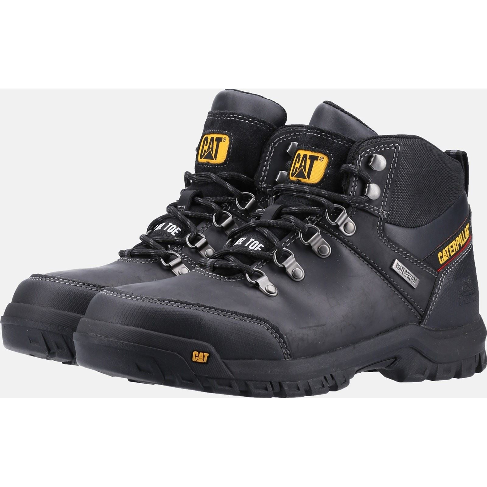 Caterpillar  Bottes De Sécurité Noires En Cuir Framework