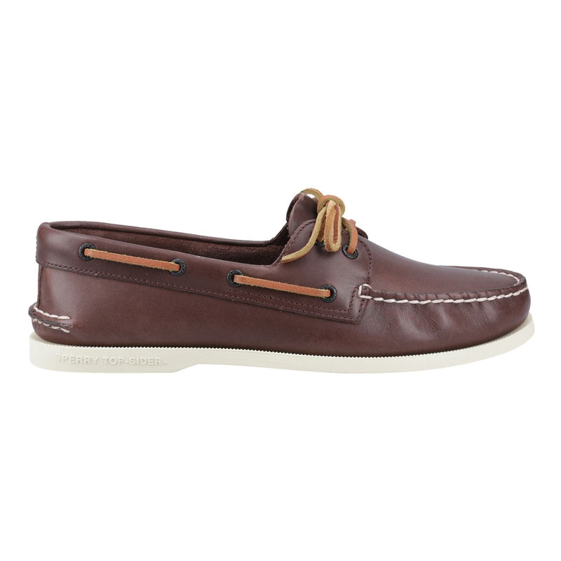 Sperry Authentic 2 Eye Chaussures Bateau Pour Homme En Cuir Marron