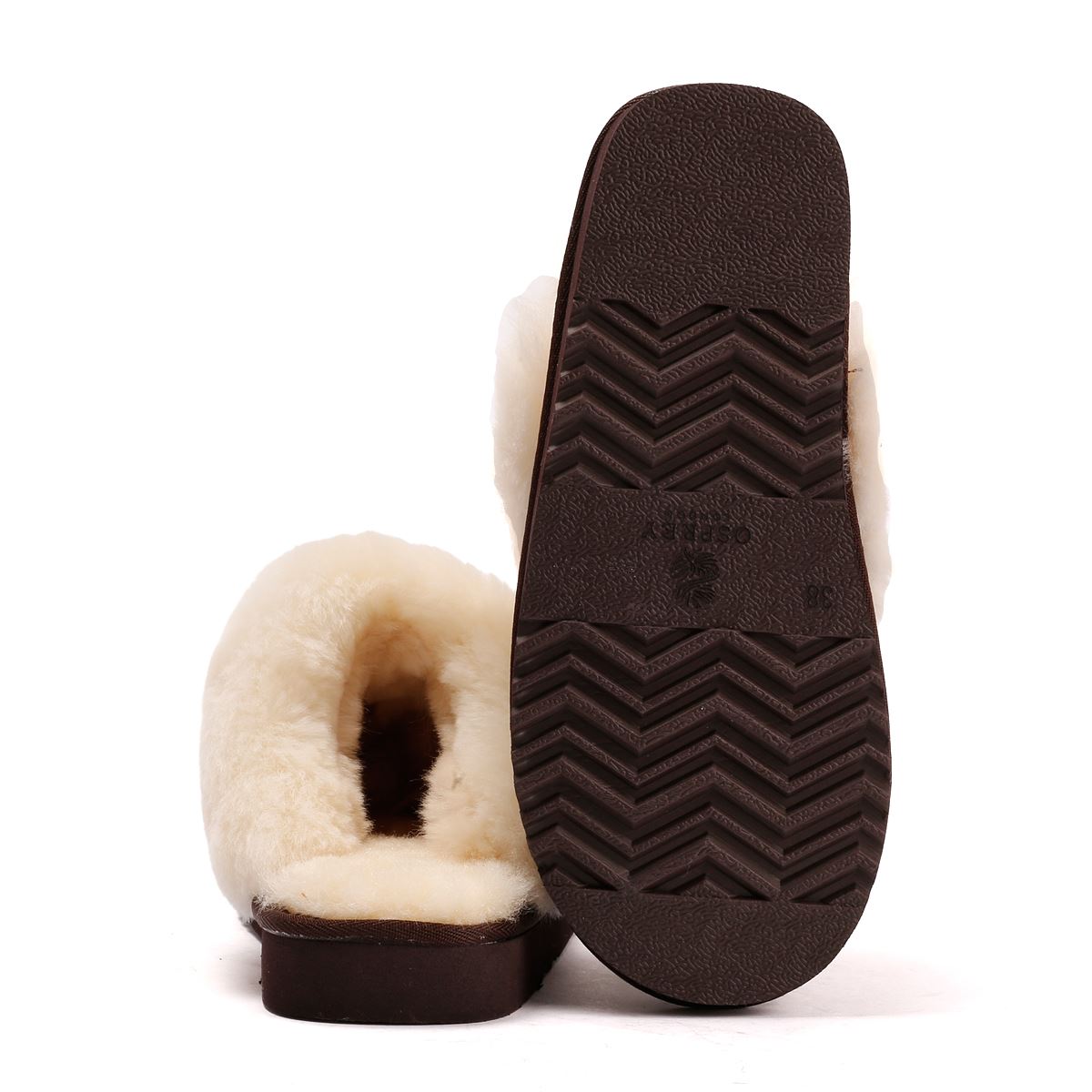Osprey London The Celeste Chaussons En Suède Pour Femmes Marron