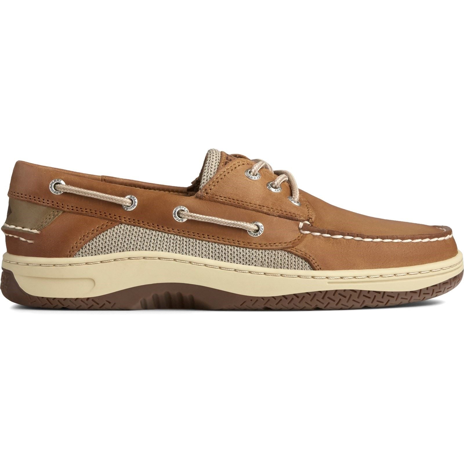 Sperry Billfish 3-Eye Chaussures Bateau En Cuir Pour Homme, Couleur Tan Foncé