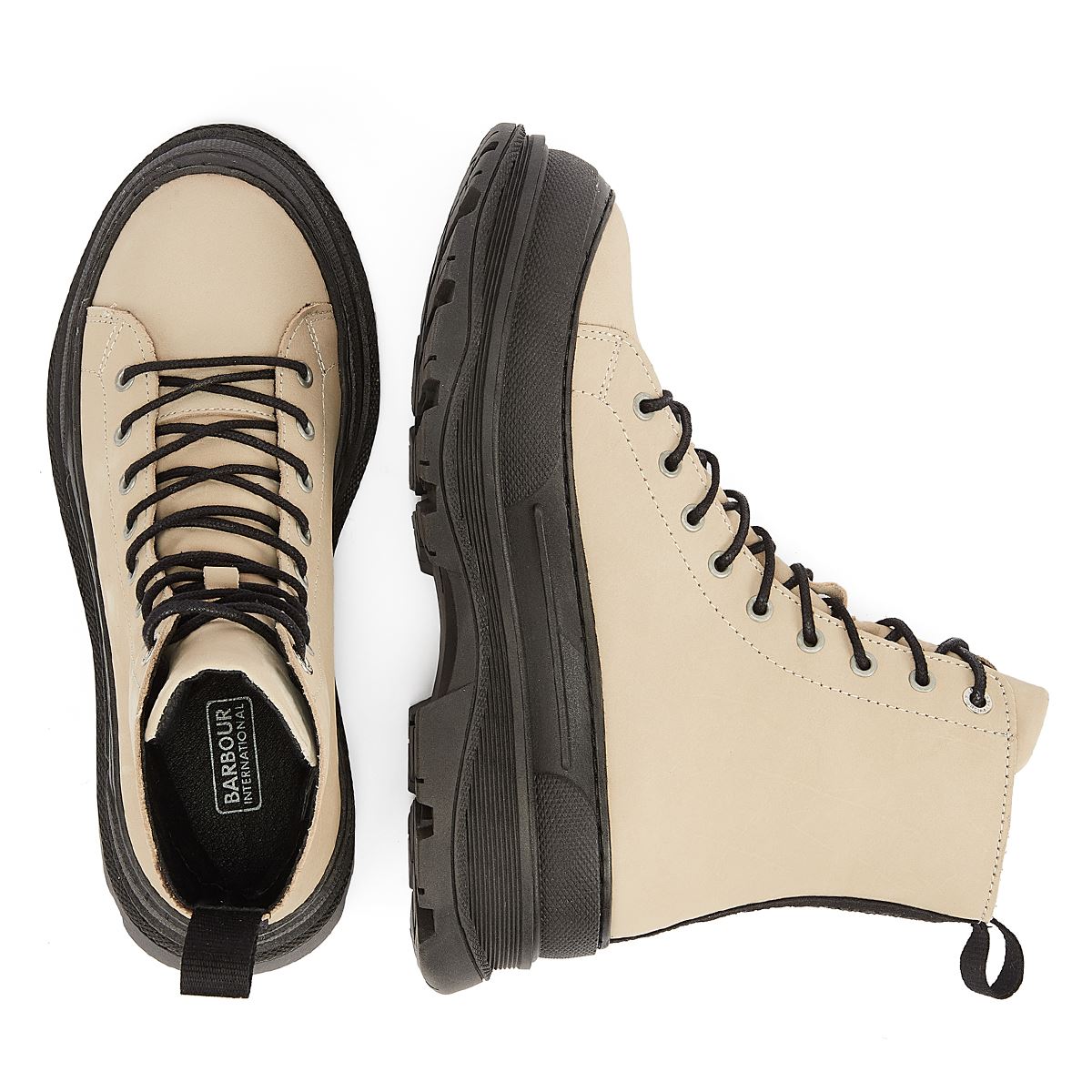 Barbour International Bottes Beige Pour Femmes Napier Jasmine