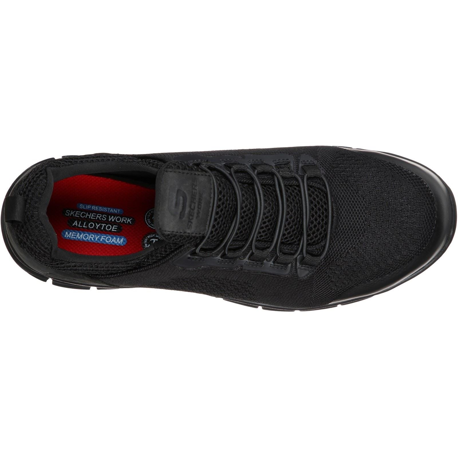 Skechers Workwear Synergy Omat Baskets De Sécurité Noires Pour Hommes