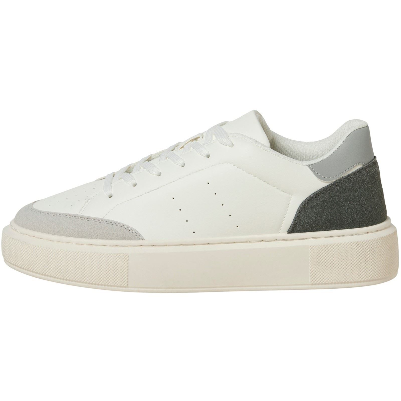 Jack & Jones Aspire Court Sneakers Pour Hommes Polyuréthane Blanc Vapeur Bleu/Castlerock